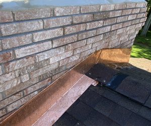 Above and beyond home services inc. - chimney copper flashing